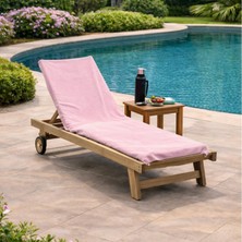 Happy Trend Pamuk Şezlong Havlusu & Şezlong Örtüsü 190X73 cm – Katlanabilir Çantalı, Plaj ve Havuz Için Taşınabilir Şezlong Havlusu