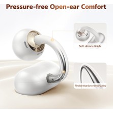 Str Store Crossky C50 Kulakiçi Klipsli Açık Kulak Kablosuz Bluetooth 6.0 Kulaklık, 4 Mikrofonlu Kulaklık, 35H Çalma Süresi Kulak Manşeti, Koşu/incelik Için Rahat, Ipx5 Su Geçirmez, Ultra Hafif
