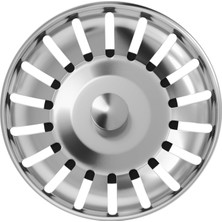 Happy Trend 8 cm Paslanmaz Çelik Lavabo Evye Gider Süzgeci Sifon Uyumlu Dayanıklı Filtre