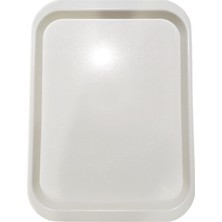 Happy Trend Beyaz- Krem Self Servis Tepsisi 36X26,5 Tepsi Fast Food Tepsi Beyaz Tek Ebat 36 x 27