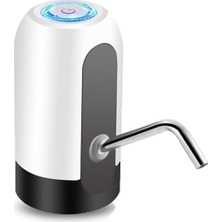 Happy Trend Şarjlı Damacana Su Pompası, Beyaz, Plastik, Çift Batarya, Uzun Şarj Ömrü, 5W, USB Type-C, Modern Tasarım (Standart Siyah Veya Beyaz)