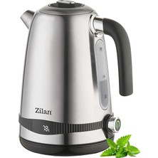 Happy Trend Çelik Su Isıtıcısı 1,7 Litre | %100 Bpa Içermez | 2200 Watt | Dijital Sıcaklık Göstergesi | Sıcak Tutma Fonksiyonu | Sıcaklık Seçimi ile Paslanmaz Çelik | Çay Makinesi | Sıcaklık Ayarı (40°C-100°C)