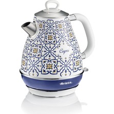 Happy Trend Capri Elektrikli Su Isıtıcı 1,7 Litre Kettle 2869/0C - Paslanmaz Çelik Gövde, Handmade Decoration, 2000 Watt, Otomatik Kapanma, 360° Kablosuz Taban