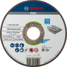Happy Trend 1 x Pro Stainless Steel Longlife Kesme Diski, Küçük Açılı Taşlama Makineleri Için ve 22,23 mm Delik (Paslanmaz Çelik Için, Çap 125 Mm, Profesyonel Aksesuar, Küçük Açılı Taşlama Makinesi)