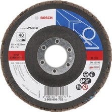 Happy Trend 1 x Yelpaze Taşlama Diski X551 Expert For Metal (Açılı Taşlama Makineleri Için Farklı Malzemeler, 115 Mm, Granülasyon