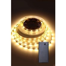 Mabelme Store Prime Günışığı Renk Pil ile Çalışan Şerit LED 2 Metre Pilli Şerit LED (Pil Dahil)