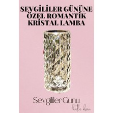 Royaleks Sevgililer Gününe Özel Romantik Kristal Gece Lambası Sevgiliye Hediye