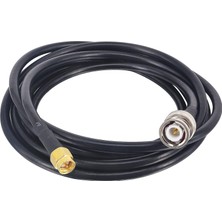 Happy Trend Kablo 2 Metre RG58 Koaksiyel Kablo Bnc Fiş Sma Konnektör Koaksiyel Kablo Bnc Low Loss Anten, Wlan Cihazları Için Hf-Koaksiyel Konnektör, Hf-Koaksiyel Kablo, Wlan, Telsiz Cihazlar