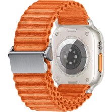 Str Store Apple ile Uyumlu Watch Ultra 1/2/3 49MM Kordon Kilit Dizayn Naylon Kumaş Hasır Kordon 123