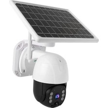 Royaleks Solar Panelli Su Geçirmez Gece Görüş Destekli Wifi Bağlantılı Güvenlik Kamerası