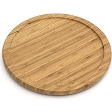 Mabelme Store Prime International 8301 Bambu Ahşap 25,4 cm Mutfak Döner Tablası