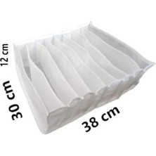 Mabelme Store Prime Tineke L Boy Beyaz Çekmece Içi Düzenleyicisi Organizer 8 Gözlü