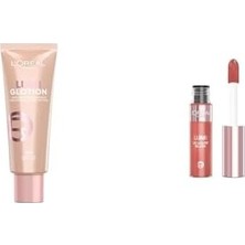 Mabelme Store Prime Glotion 902 Highlighter Likit Aydınlatıcı & Lumi Blush Likit Allık - Glowy It Medium