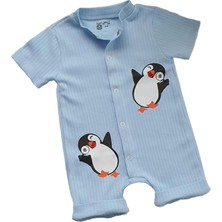 Happy Trend Pamuk Kısa Kollu Bebek Tulum – Çıtçıtlı, Desenli, Yazlık, Kız & Erkek Bebek (0-36 Ay)