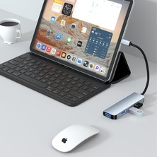 Happy Trend USB Type C Çoğaltıcı Hub Her Ihtiyacı Giderecek Çeşit Mevcuttur (Usb ve Type C Pd, USB Çoklayıcı 4 Lü Hub-11)