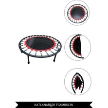 Happy Trend cm (40 Inç) Katlanabilir Trambolin - Taşınabilir ve Dayanıklı Trambolin, Egzersiz ve Fitness Için Cks-67