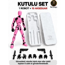 Tiri Design Dummy Robot Kutulu Set Oynar Eklemli Pozlanabilir Figür – Pembe