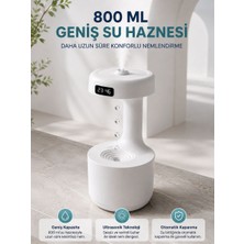 Royaleks Ters Akan Su Damlası Nemlendirici 800 ml Sessiz Ultrasonik Oda Nemlendirici