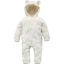 Happy Trend Erkek Bebek ve Çocuk Peluş Pofuduk Patikli Tulum