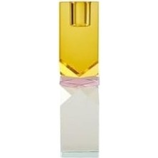 Mabelme Store Prime Kristal Mum Tutucu, Sarı/pembe/açık Nane, 16X4X4 cm