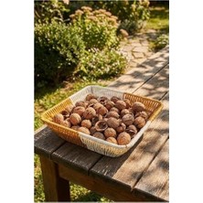 Mabelme Store Prime Buffer Kare Çift Renkli Plastik Sepet, Çok Amaçlı Banyo ve Mutfak Düzenleyici, Yıkanabilir Organizer, 23.5X23.5X7.5 cm