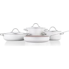 Happy Trend - A2619-2 Linea 7 Parça Tencere Seti Vanilya