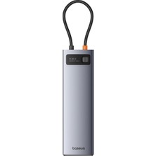Happy Trend Metal Gleam Serisi 11'i 1 Arada Usb-C Hub B00030709811-00, HDMI 4K@60Hz, VGA 1080p@60Hz, 100W Pd, Gigabit RJ45, 3 USB 3.0, USB 2.0, Sd/tf, 3,5 mm Ses