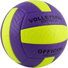 Happy Trend Voleybol Topu Resmi Boyut No: 5 Premium Dikişli Çift Astarlı Iç ve Dış Mekan Için Maç ve Antrenman Topu (Pompa Hediyeli)