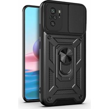 Happy Trend Xiaomi Redmi Note 10S Için Kılıf Impact Resistant Siyah [redmi Note 10S ile Uyumlu Kılıf - Siyah]