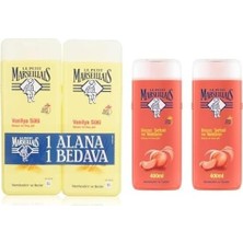 Mabelme Store Prime Le Petit Marseillais Vanilya Sütü Duş Jeli (2 x 400ML) ve Le Petit Marseillais Duş Jeli Beyaz Şeftali ve Nektarin (2 x 400 Ml)