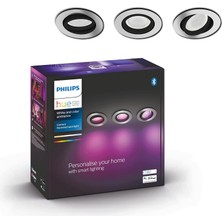 Happy Trend Hue Centura Akıllı 3'lü Gömme Spot 3X4.2W (Alüminyum) - 25.000 Saat Ampul Kullanım Ömrü
