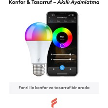 Happy Trend Akıllı LED Ampul, 9W-TITREŞIMSIZ, 16.7 Milyon Renk, Sesli Kontrol, 2 Yıl Garantili (4)