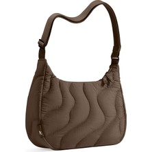 Kawin Tomtoc Sling Çanta Kadın, Modaya Uygun Nylon Puffer Crossbody Moon Bag, Günlük Kullanım Için Rahat Omuz Askılı, Iç Bölmeli El Çant