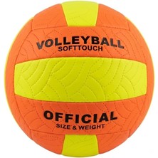 Happy Trend Voleybol Topu Resmi Boyut No: 5 Premium Dikişli Çift Astarlı Iç ve Dış Mekan Için Maç ve Antrenman Topu (Pompa Hediyeli)