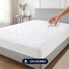 Happy Trend Adelya Mikrofiber Kapitone Fitted Full Kenar Su Sıvı Geçirmez Yatak Koruyucu Alez (160 x 200)