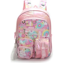 Kawin Chımola Unisex Çocuk Sırt Çantası, Pembe, M
