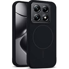 Happy Trend Xiaomi Mi 14T Pro ile Uyumlu Kılıf Zebana Liquid Soft Silikon Kılıf (Kablosuz Şarj Destekli) Siyah