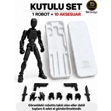 Tiri Design Dummy Robot Kutulu Set Oynar Eklemli Pozlanabilir Figür – Siyah