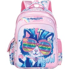 Kawin Chımola Unisex Çocuk Sırt Çantası, Pembe, M