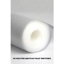 Royaleks 10 Metre Şeffaf Silikonlu Kaymaz Çekmece Içi Düzenleyici