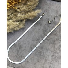 Happy Trend Italyan Ezme Çelik Zincir Gümüş 60 cm Erkek (Kutulu)