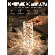 Royaleks Dokunmatik Kristal Gece Lambası Hediyelik