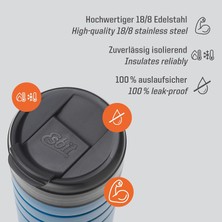 Str Store Majoris Paslanmaz Çelik Termos Bardağı Mug Kutup Mavisi 0.45L, Mavi, 450 ml