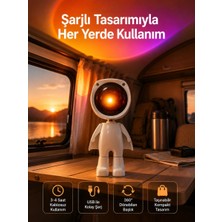 Royaleks Gün Batımı Projektör Lamba Astronot Görünümlü Dekoratif Masa Lambası