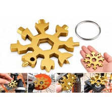 Atlt Atlantis Paslanmaz Çelik Anahtarlık Çok Fonksiyonlu Anahtar Aylan Takımı Kar Tanesi Hex Key Açacak Tornavida  Çok Amaçlı Taşınabilir Kutu Açıcı Alet Takımı
