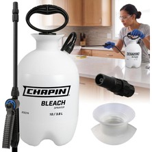 Str Store International 20074 1 Galon Çamaşır Suyu Püskürtücü, Bonus Sprey Kalkanı, Transulent Beyaz