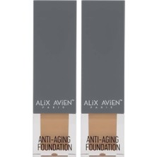 Mabelme Store Prime Yaşlanma Karşıtı Vitamin Içeren Nemlendirici SPF15+ Fondöten - Anti Aging Foundation 502 Pale Sand (2 Paketi)