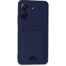 Xiaomi Redmi 13C Kılıf Kelvin Kartvizitli Silikon - Lacivert