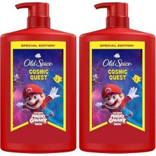 Mabelme Store Prime Old Spice Süper Mario 3’ü 1 Arada Duş Jeli 1000 Mililitre (2 Paketi)
