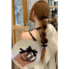 Mabelme Store Prime Kadın Kadife Fiyonk Model Lastikli Toka 2 Adet,kadın Çocuk Mandal Toka, Lastik Toka Seti, Toka Organizer, Toka, Kız Çocuk Toka, Toka